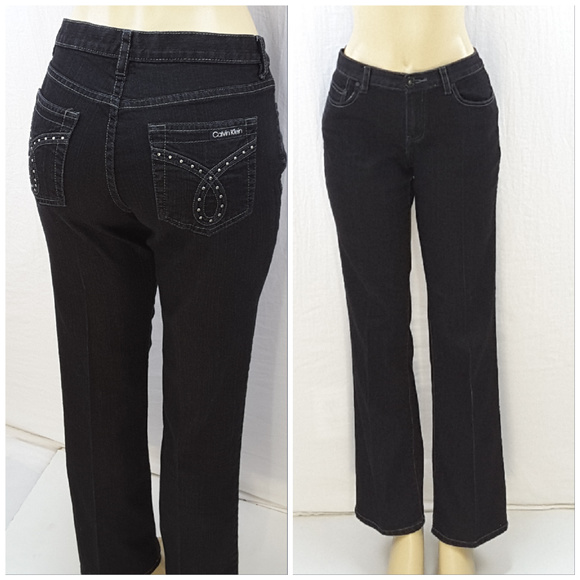 Calvin Klein Denim - CALVIN KLEIN, BOOT CUT Black Jeans, size 10